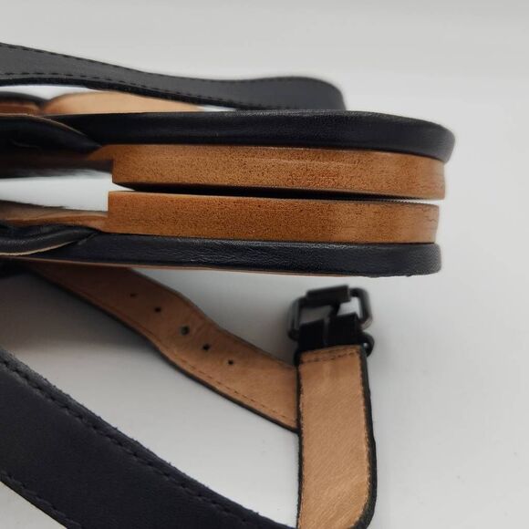 Madewell The Remi Slingback Flat in Woven Leather True Black Women's Size 8.5 - Picture 5 of 9